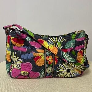 Vera Bradley Cassidy Shoulder Bag in Jazzy Blooms Print